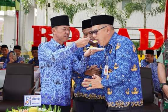 Jadi Inspektur Upacara HUT Korpri ke-51, Afrizal Sintong : Korpri Adalah Rumah Bersama